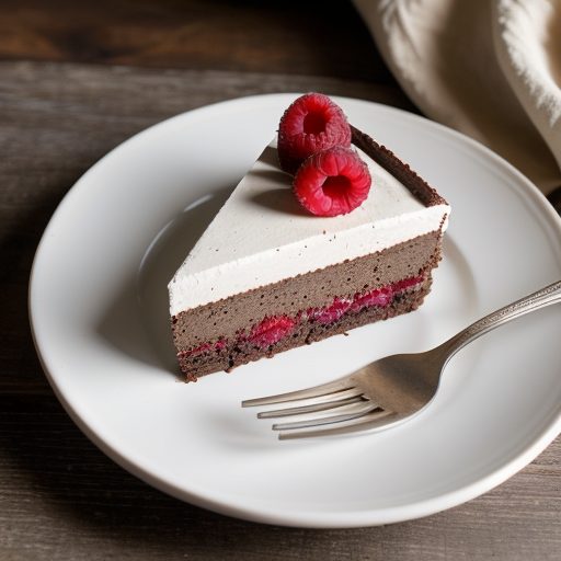 Choc. Hazelnut Mascarpone Torte W/Raspberries Ii recipe image