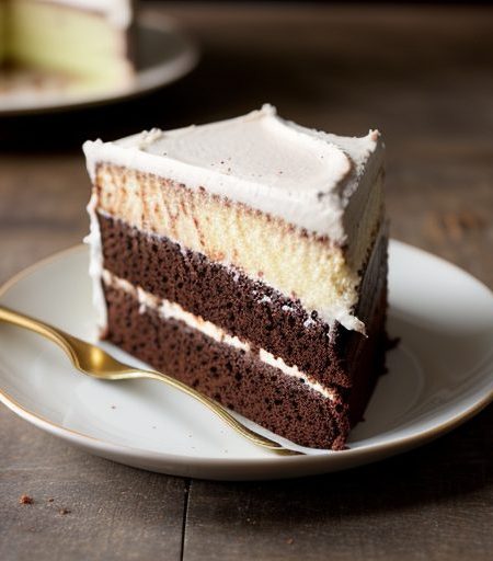 Choco-Mint Layer Cake (Guilt Free-No Fat recipe image