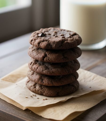 Chocolate Almond Cookies recipe image