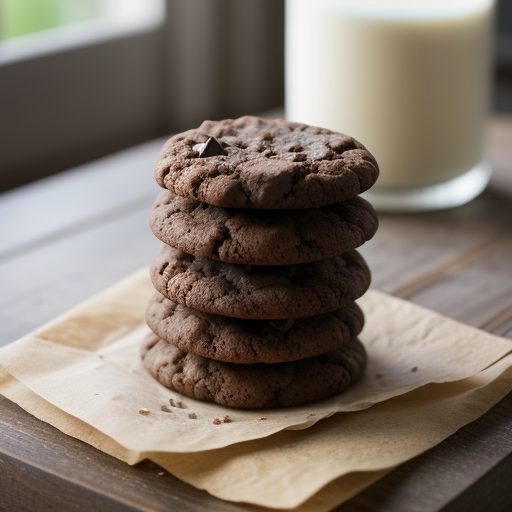 Chocolate Almond Cookies recipe image