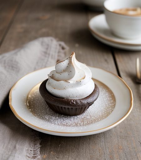 Chocolate-Almond Meringues - Bon Appetit recipe image