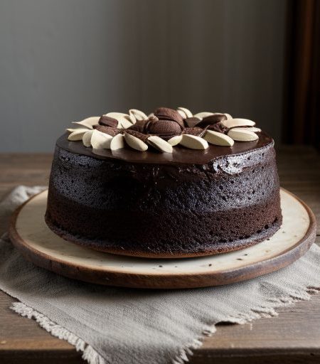 Chocolate Almond Rum Cake recipe image