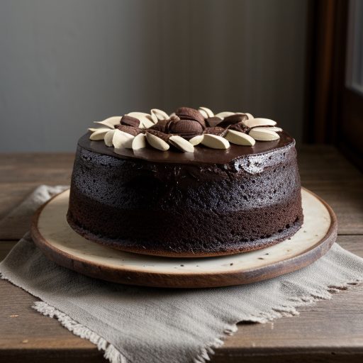 Chocolate Almond Rum Cake recipe image