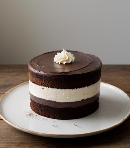 Chocolate Angel Food Layer Cake recipe image