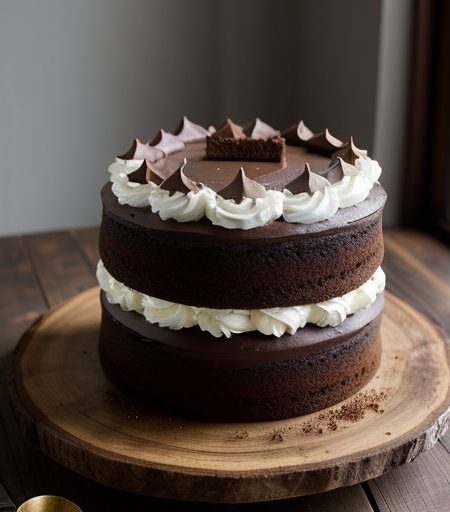 Chocolate Angle Food Cake recipe image