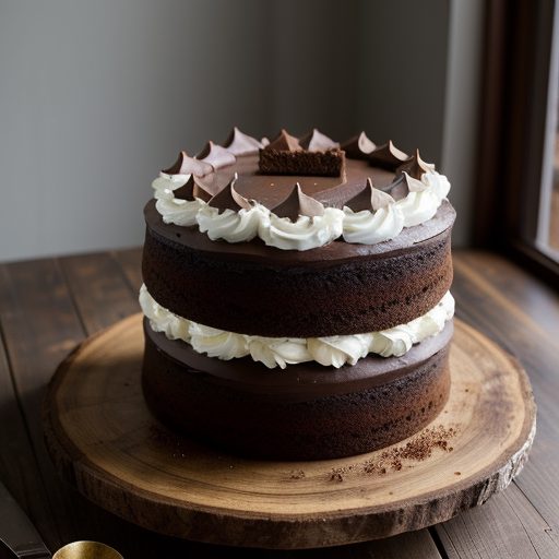 Chocolate Angle Food Cake recipe image