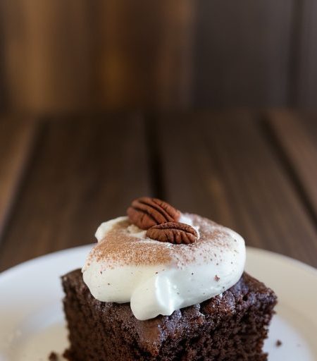 Chocolate-Applesauce Cake recipe image