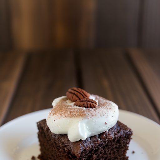 Chocolate-Applesauce Cake recipe image