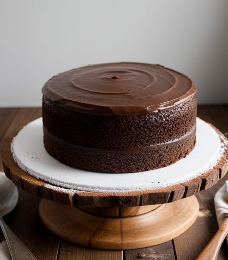 Chocolate Applesauce Cake recipe image