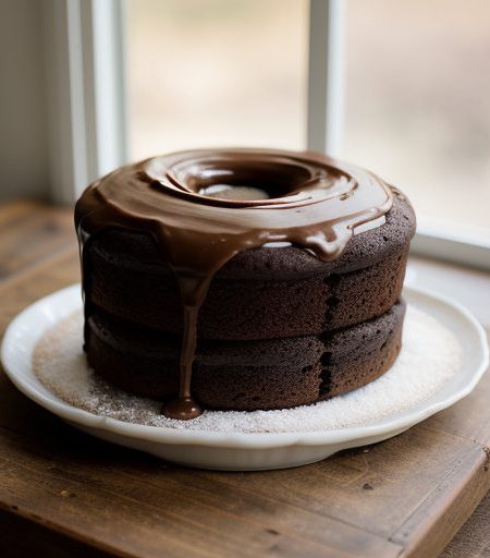 Chocolate Banana Snack Cake recipe image