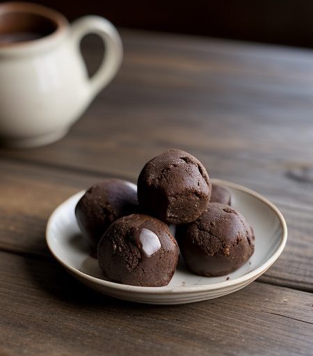 Chocolate Bourbon or Rum Balls recipe image