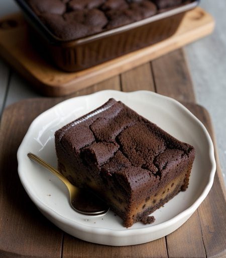 Chocolate Bread Pudding With Cinnamon Creme A recipe image