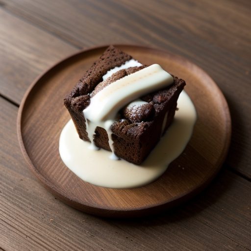 Chocolate Bread Pudding With Cinnamon Creme Anglaise-CLH recipe image