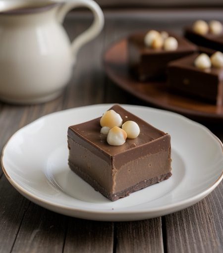 Chocolate Butterscotch Macadamia Fudge recipe image