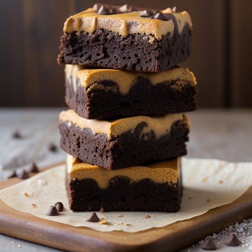 Chocolate Butterscotch Swirl Brownies * recipe image