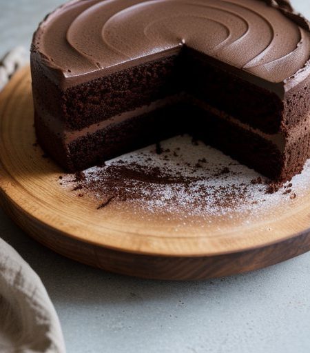 Chocolate Cake-Lowfat recipe image