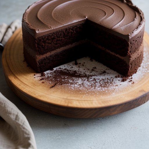 Chocolate Cake-Lowfat recipe image