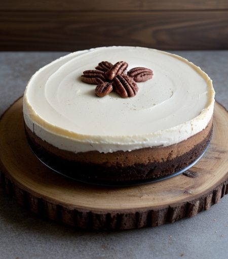 Chocolate-Caramel-Pecan Cheesecake recipe image