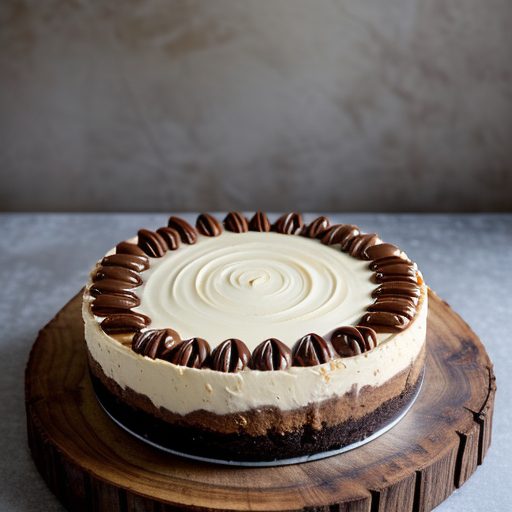 Chocolate Caramel Pecan Cheesecake recipe image