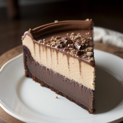 Chocolate Carmel Pecan Cheesecake recipe image