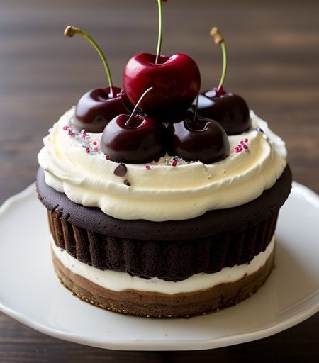 Chocolate Cherry Cheesecake recipe image