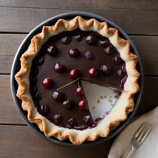 Chocolate Cherry Cream Pie recipe image