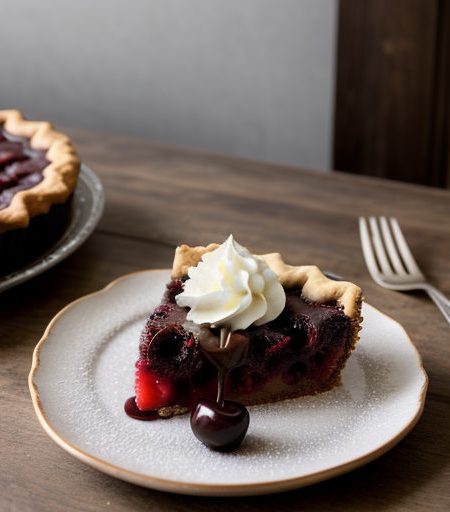 Chocolate Cherry Upside-Down Cake recipe image