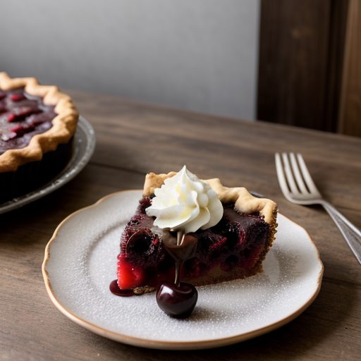 Chocolate Cherry Upside-Down Cake recipe image