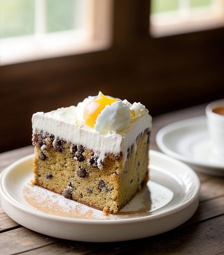Chocolate Chip Beer and Sour Cream Cake recipe image