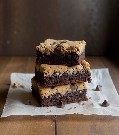 Chocolate Chip Blonde Brownies recipe image