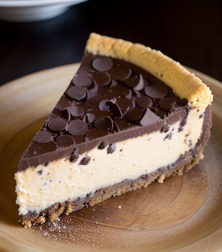 Chocolate Chip Cookie Dough Cheesecake recipe image