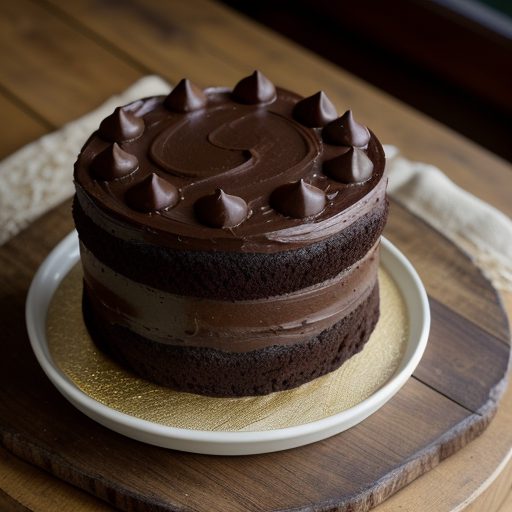 Chocolate-Chocolate-Chocolate-Chip Fudge Cake recipe image