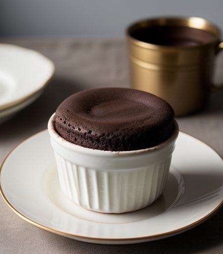 Chocolate Chocolate Souffles recipe image