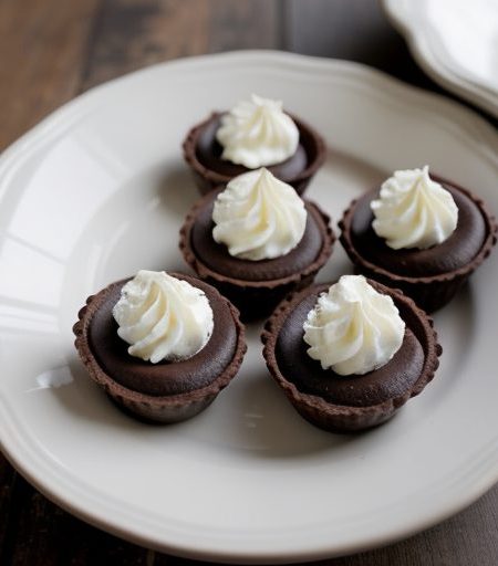 Chocolate Coconut Mini Tarts^ recipe image