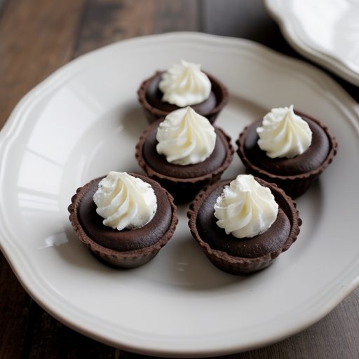 Chocolate Coconut Mini Tarts^ recipe image