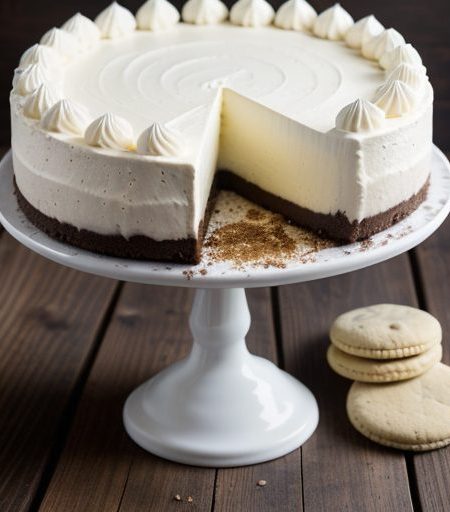 Chocolate Covered White Chocolate Cheesecake recipe image