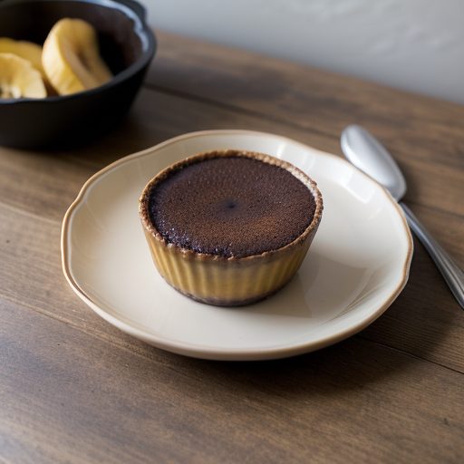 Chocolate Creme Brulee With Caramelized Bananas recipe image