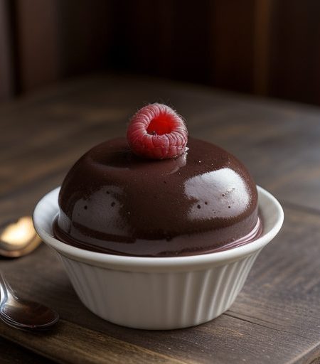 Chocolate Dessert With Raspberry Sauce recipe image