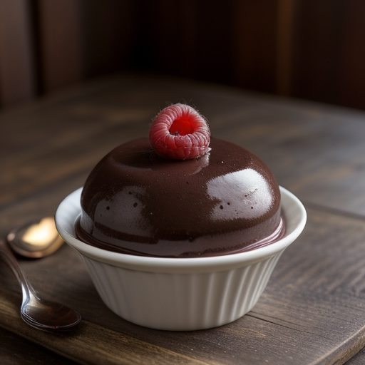 Chocolate Dessert With Raspberry Sauce recipe image