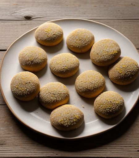 Chocolate Dipped Almond Cookies recipe image