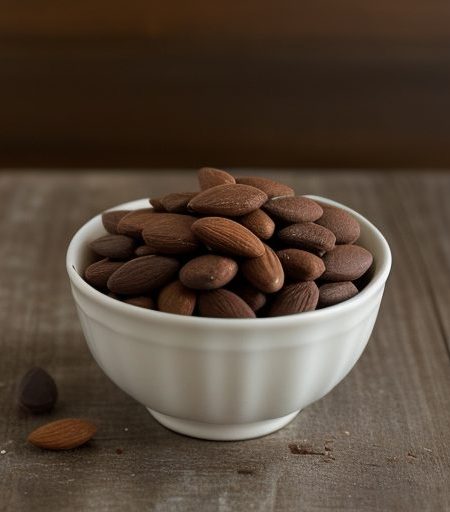 Chocolate Dipped Almonds recipe image