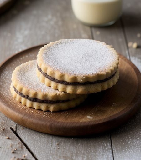 Chocolate Dipped Macadamia Nut Shortbread Coo recipe image