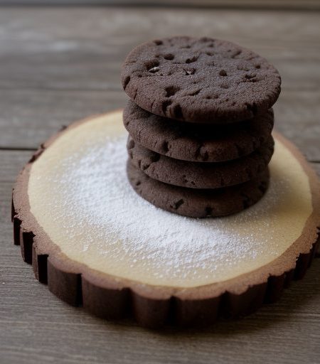 Chocolate Dipped Macadamia Nut Shortbread Cookies recipe image