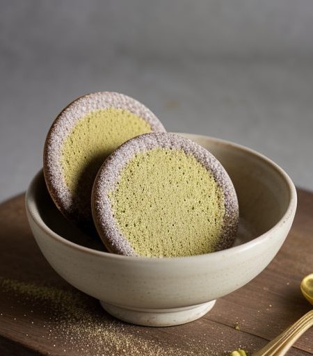 Chocolate Dipped Pistachio Wafers recipe image
