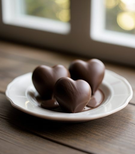 Chocolate Filigree Hearts recipe image