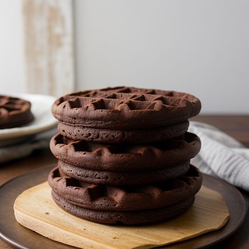 Chocolate Fudge Brownie Waffles recipe image