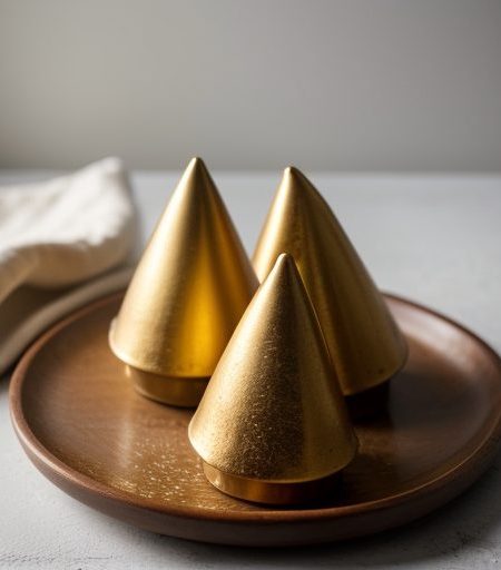 Chocolate-Gilded Danish Sugar Cones recipe image