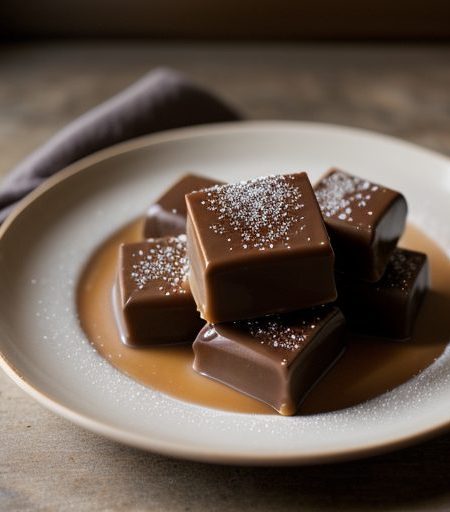 Chocolate-Glazed Caramels recipe image