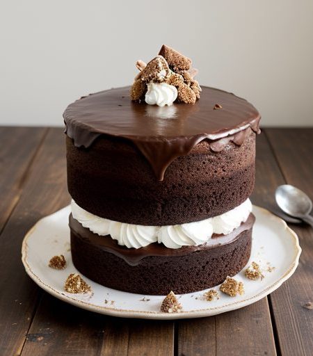 Chocolate Heath Cake recipe image