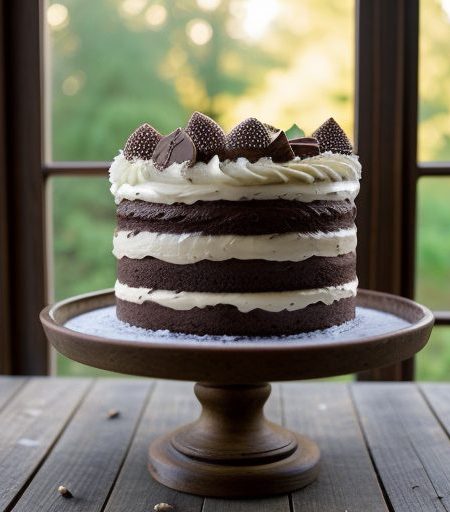 Chocolate Layer Cake With Date Filling recipe image